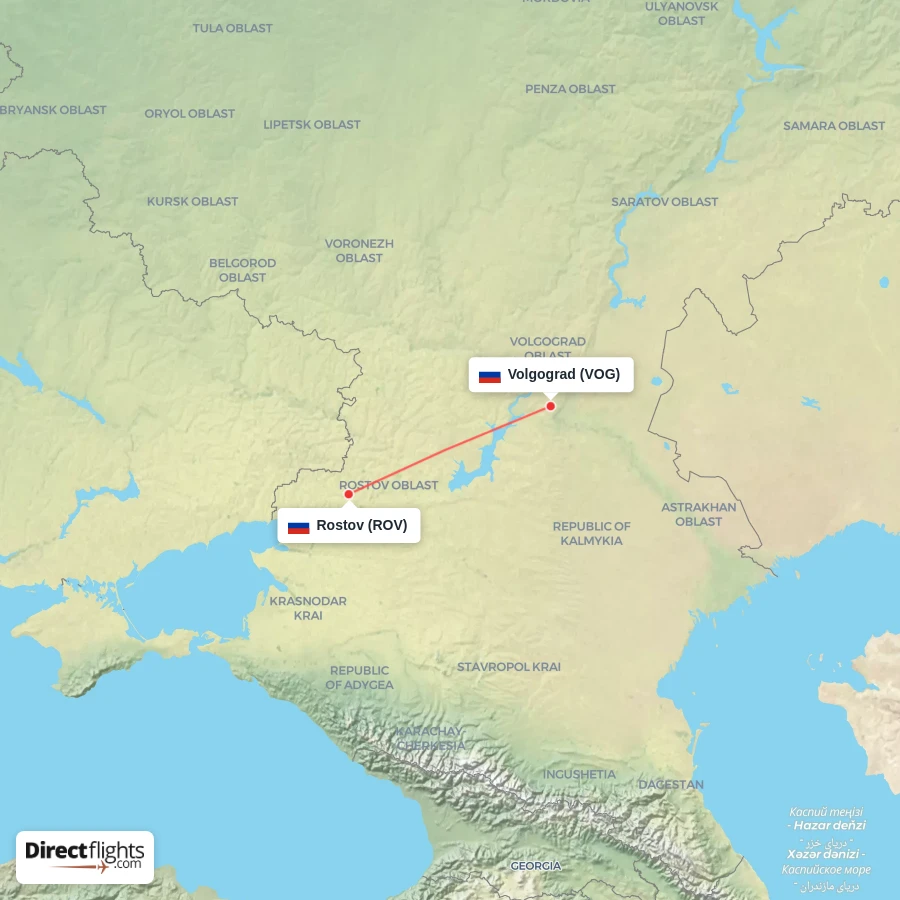 ROV - VOG route map