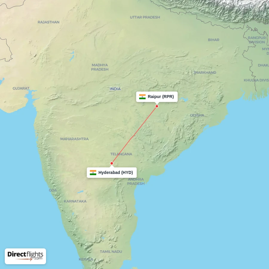 RPR - HYD route map