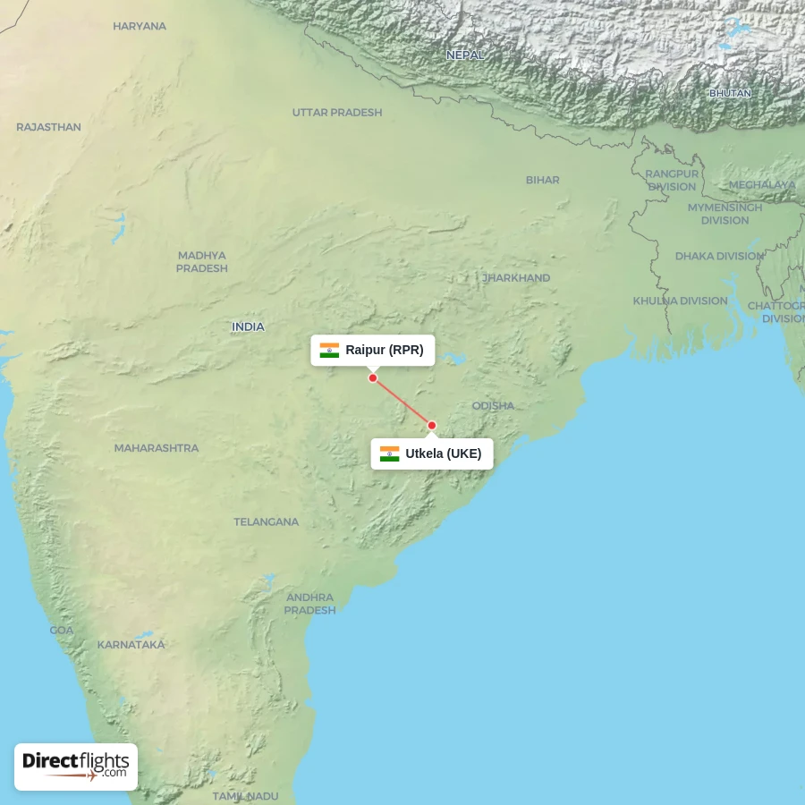 RPR - UKE route map