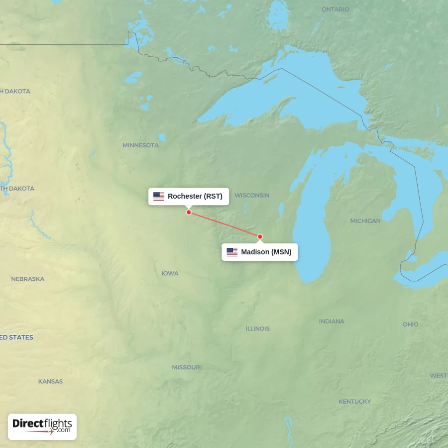 RST - MSN route map