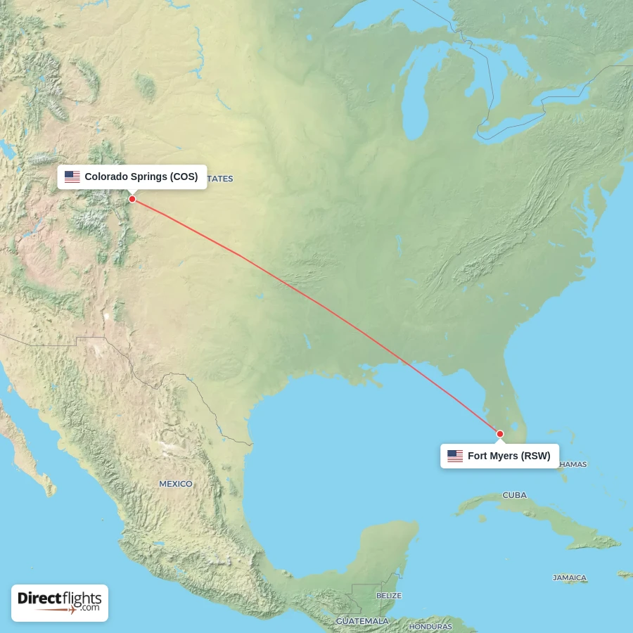 RSW - COS route map