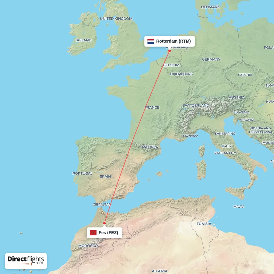 RTM - FEZ route map