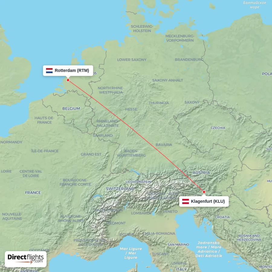 RTM - KLU route map