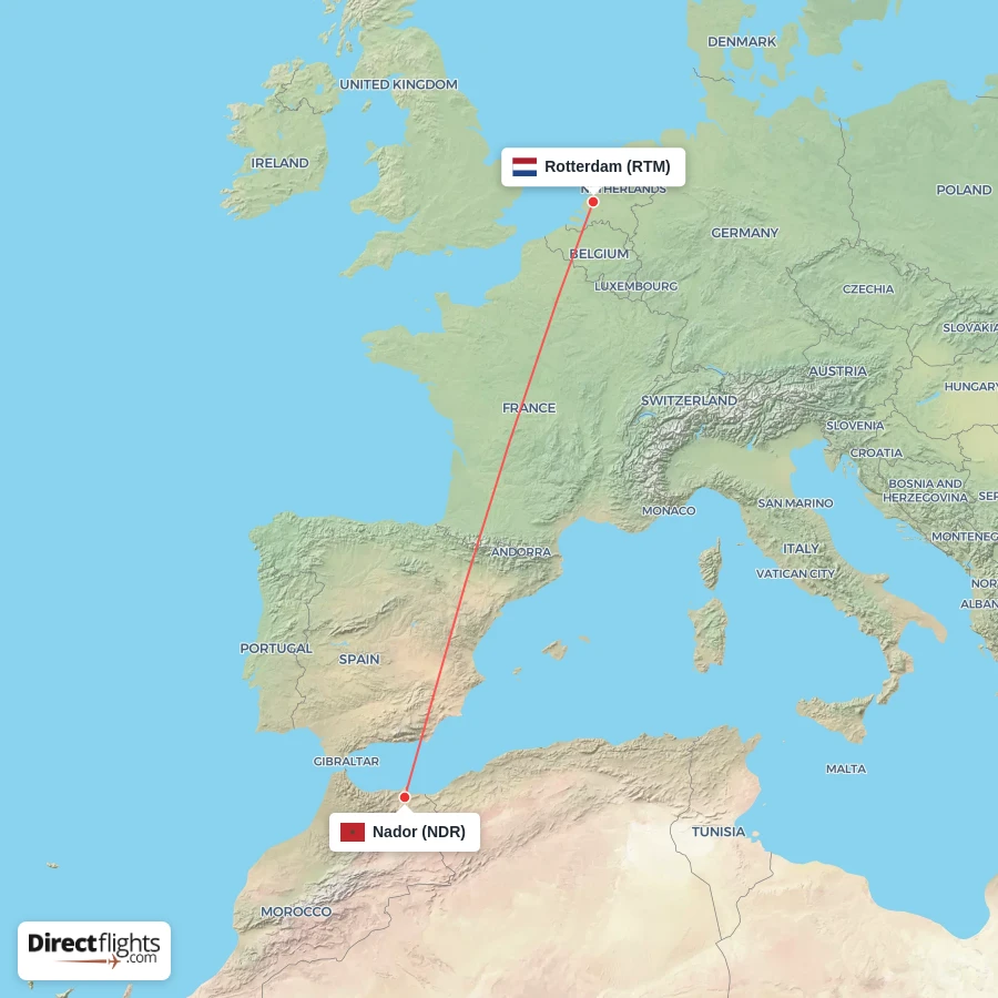 RTM - NDR route map