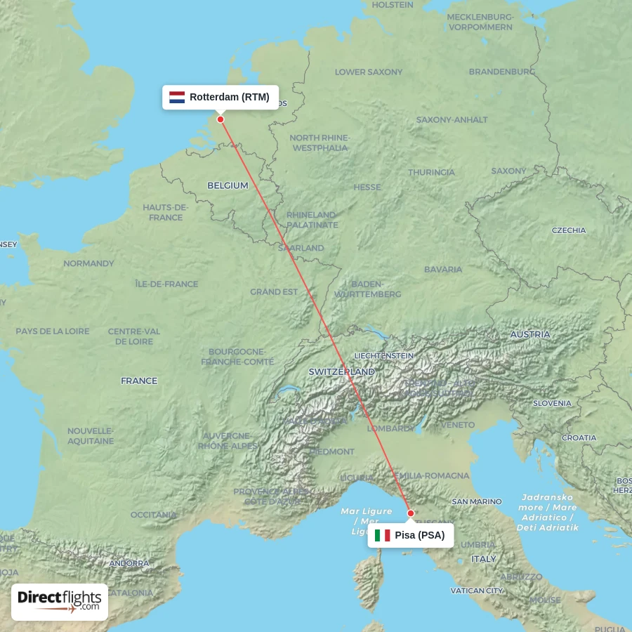 RTM - PSA route map