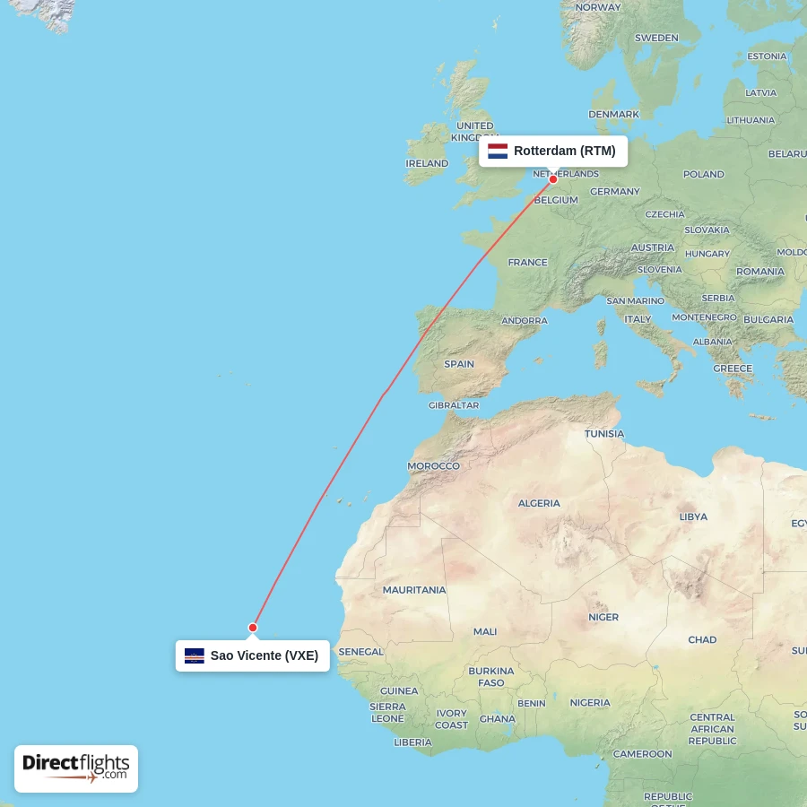 RTM - VXE route map
