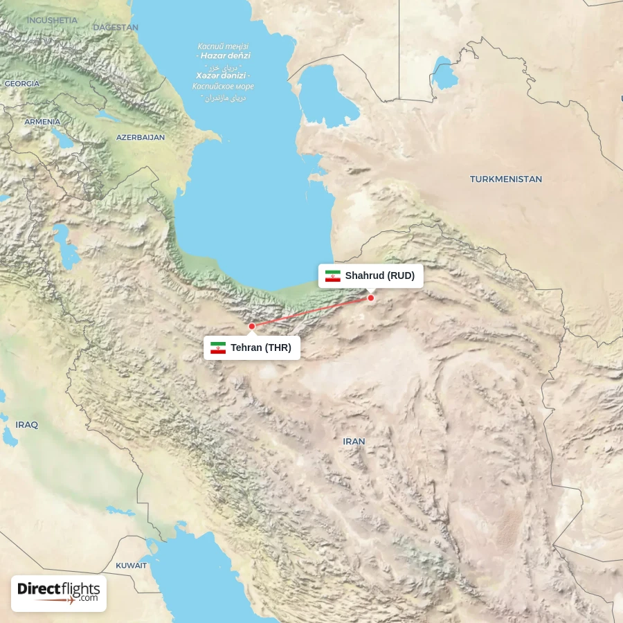 RUD - THR route map