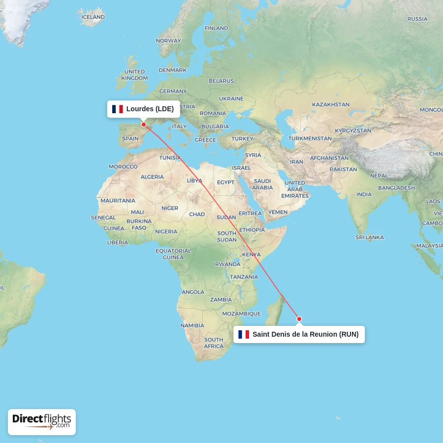 RUN - LDE route map
