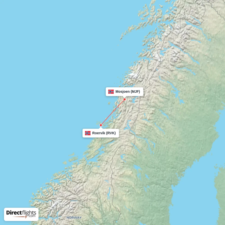 RVK - MJF route map