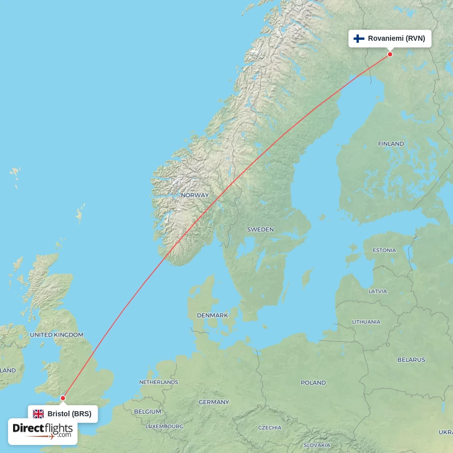 RVN - BRS route map