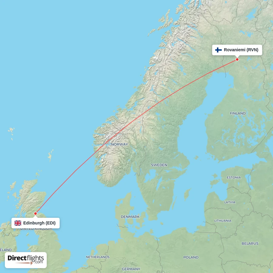 RVN - EDI route map