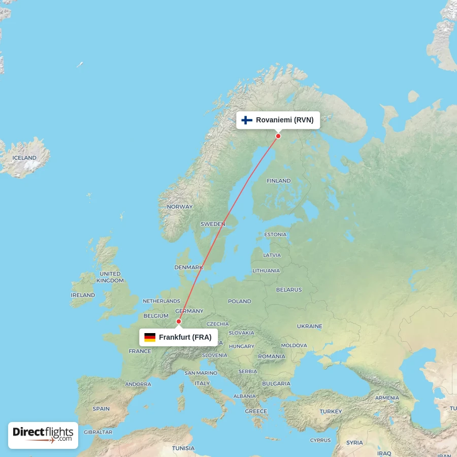 RVN - FRA route map
