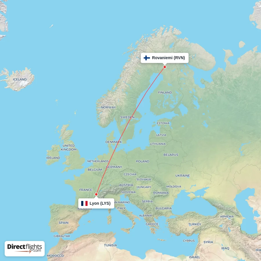 RVN - LYS route map