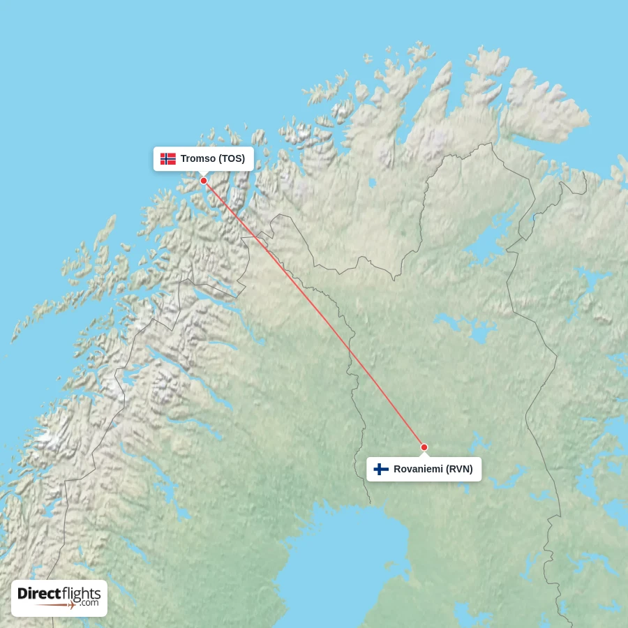 RVN - TOS route map
