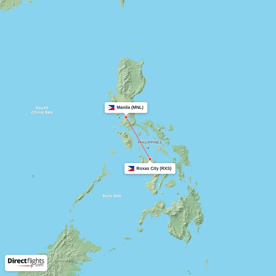 RXS - MNL route map
