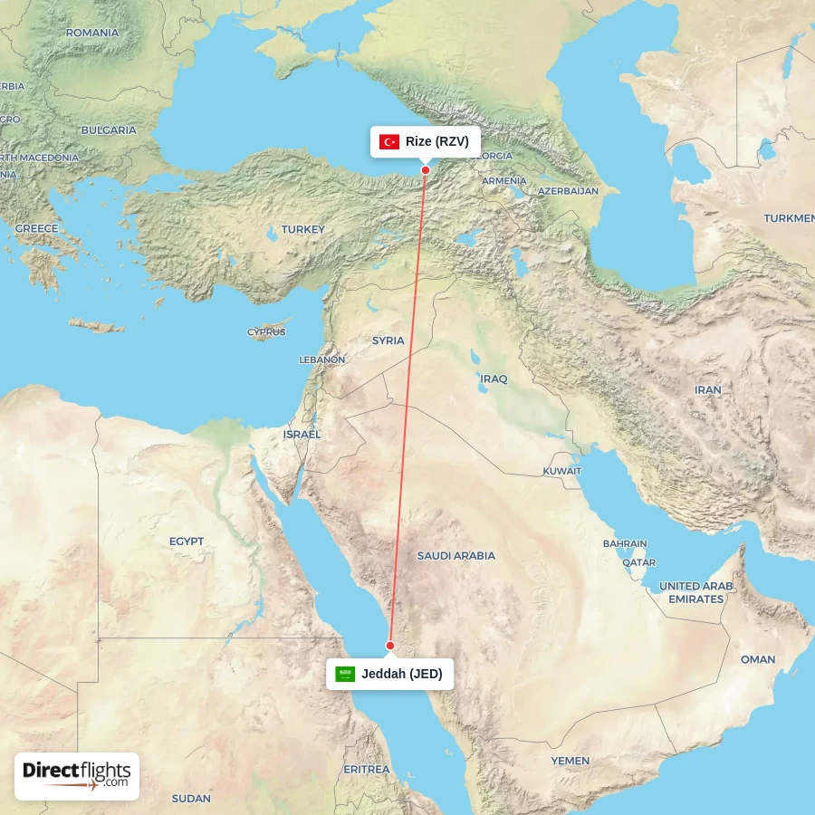 RZV - JED route map