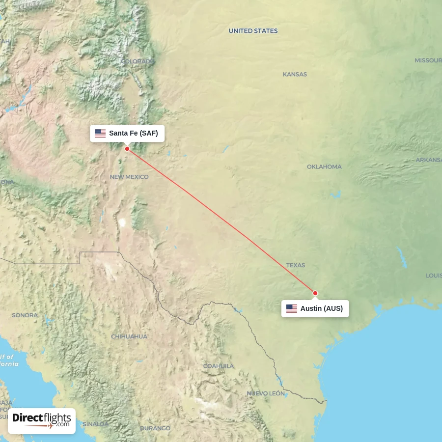 SAF - AUS route map