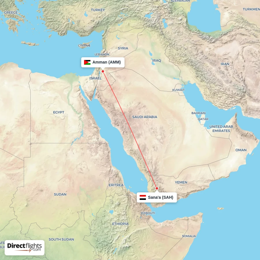 SAH - AMM route map
