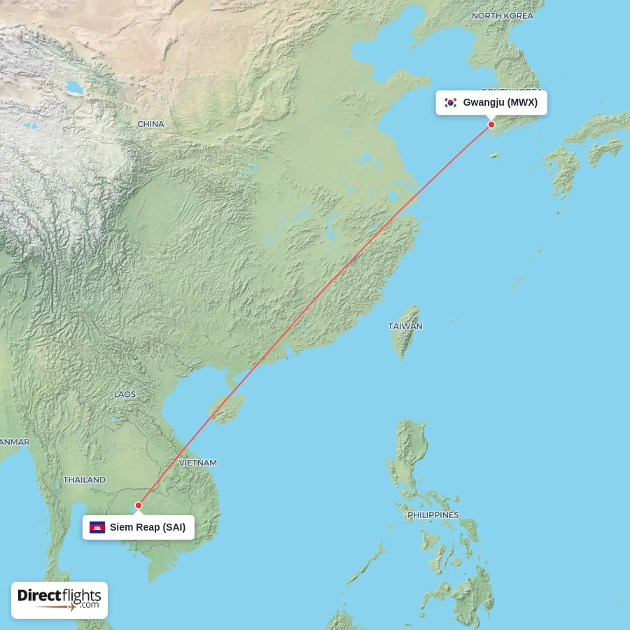 SAI - MWX route map