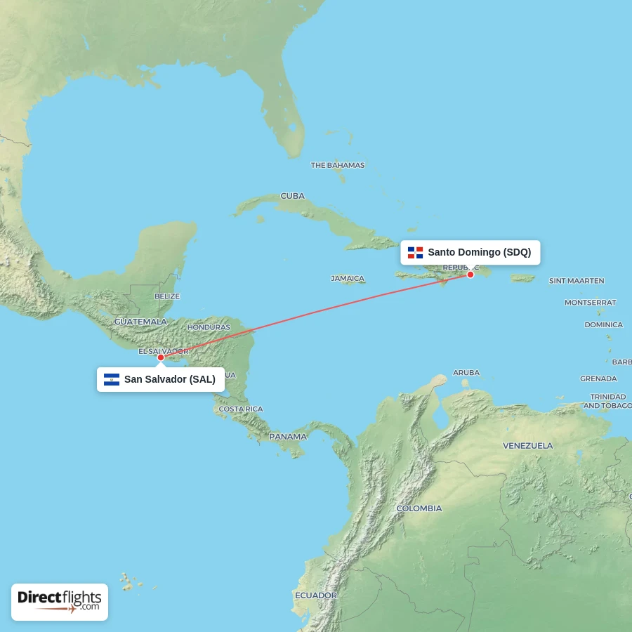 SAL - SDQ route map