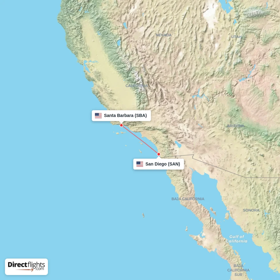 SAN - SBA route map