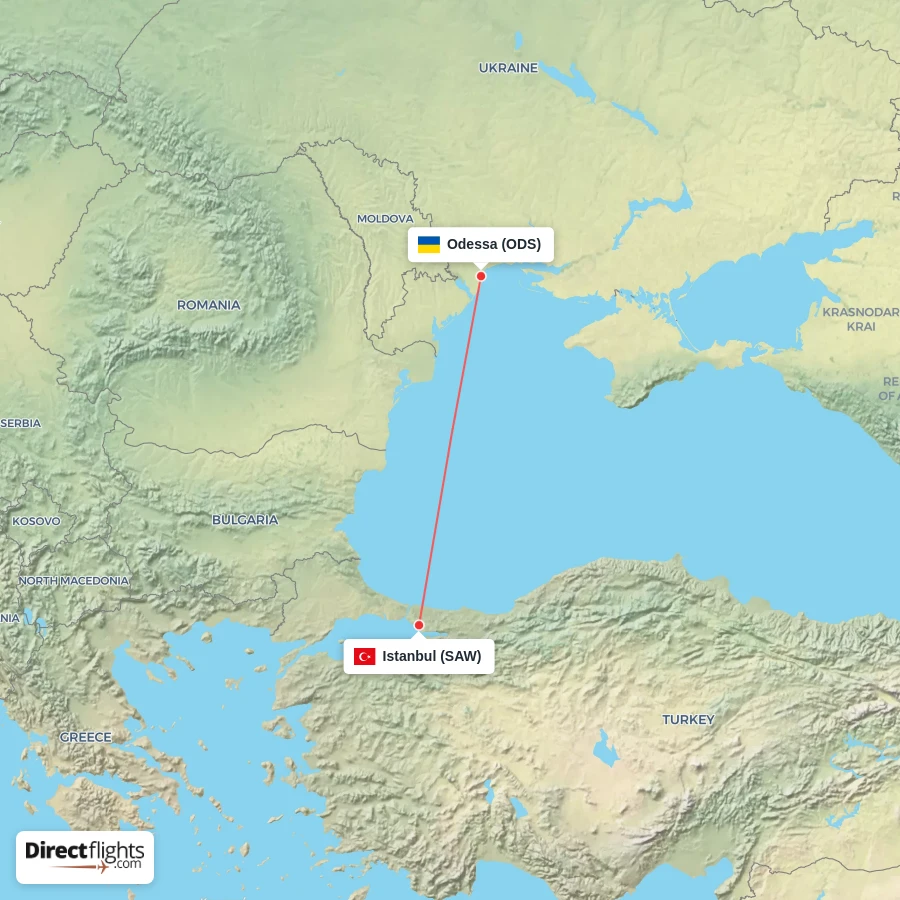 SAW - ODS route map