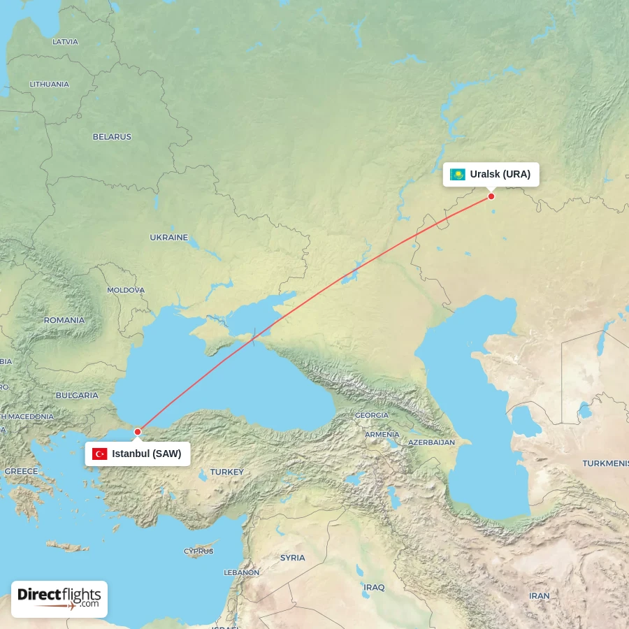 SAW - URA route map