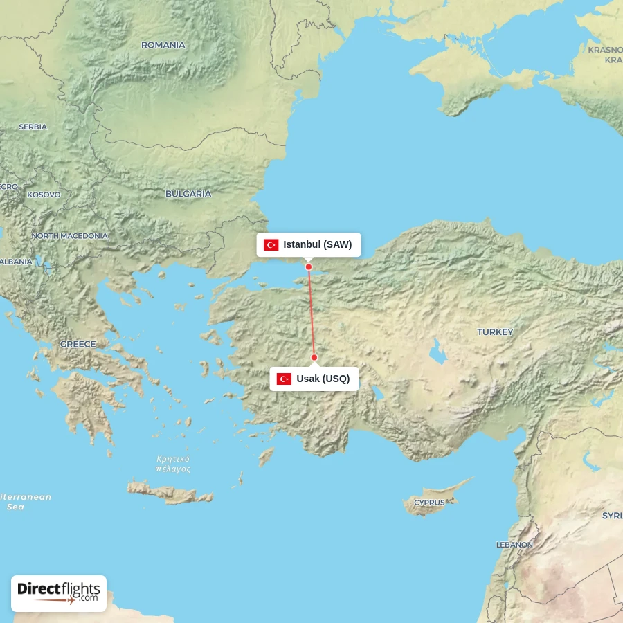 SAW - USQ route map