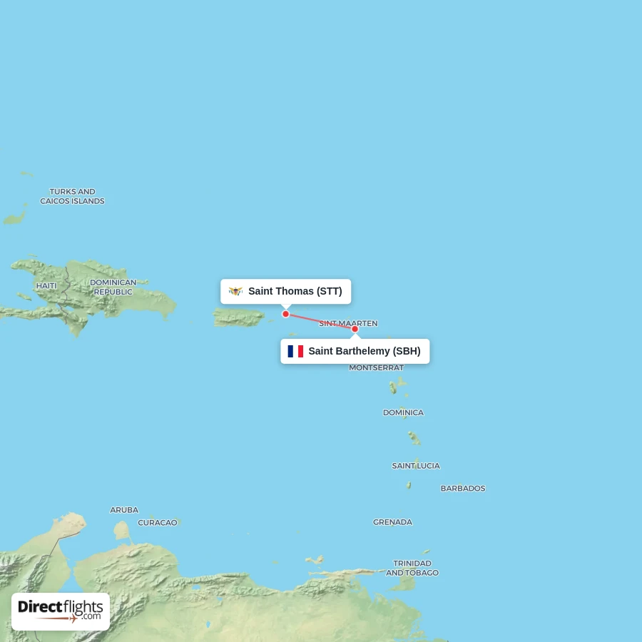SBH - STT route map