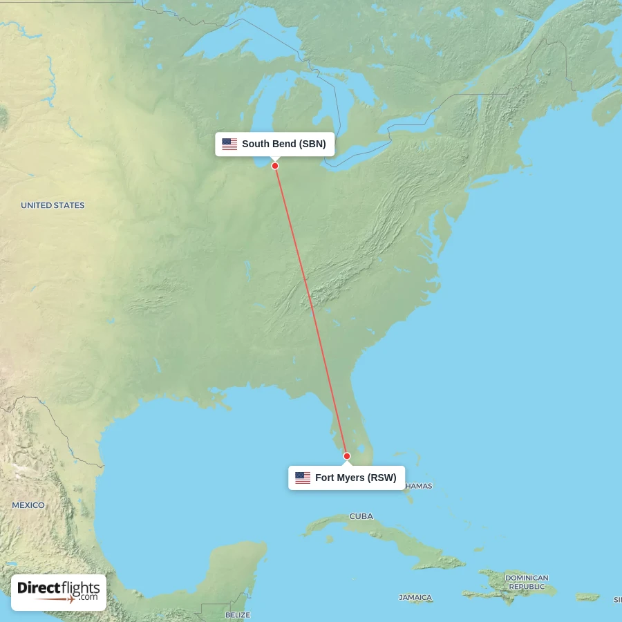 SBN - RSW route map