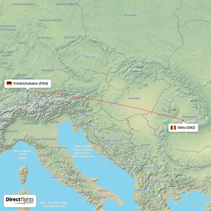 SBZ - FDH route map
