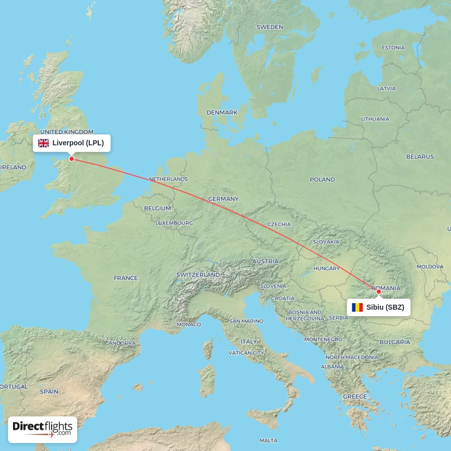 SBZ - LPL route map
