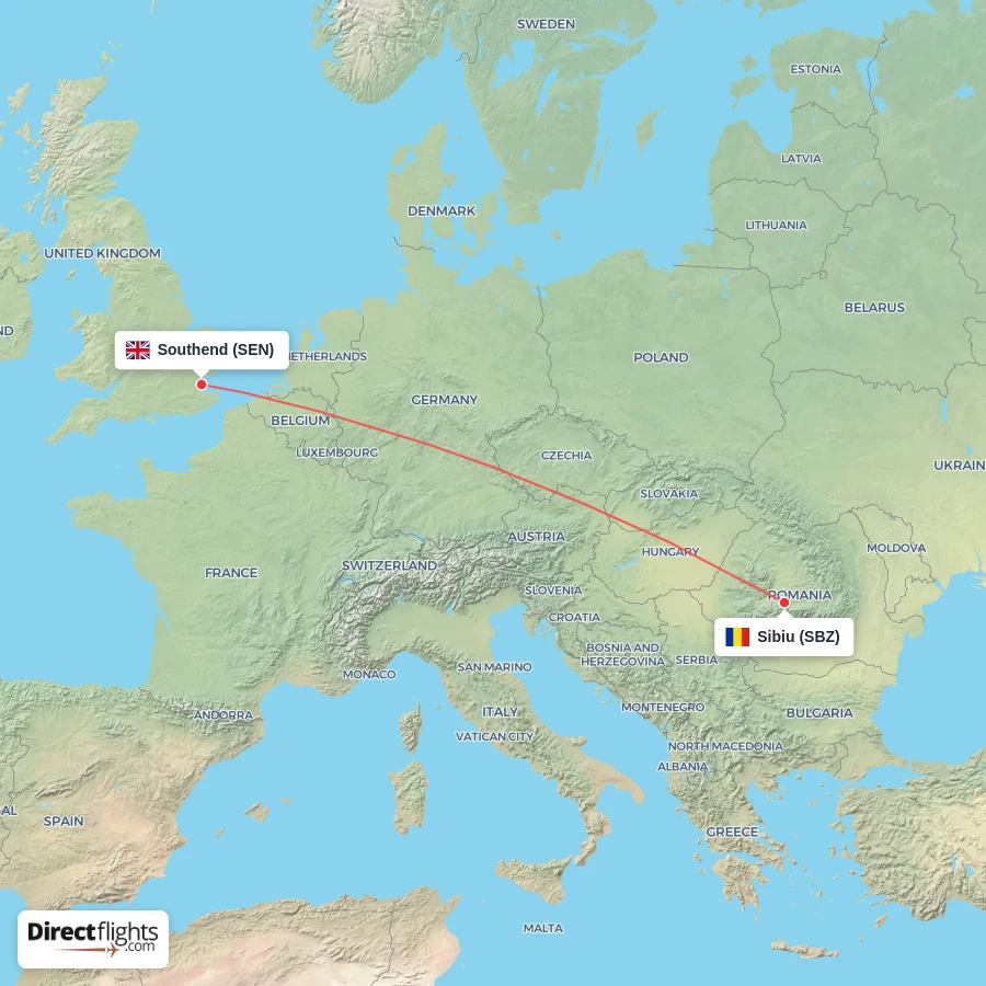 SBZ - SEN route map