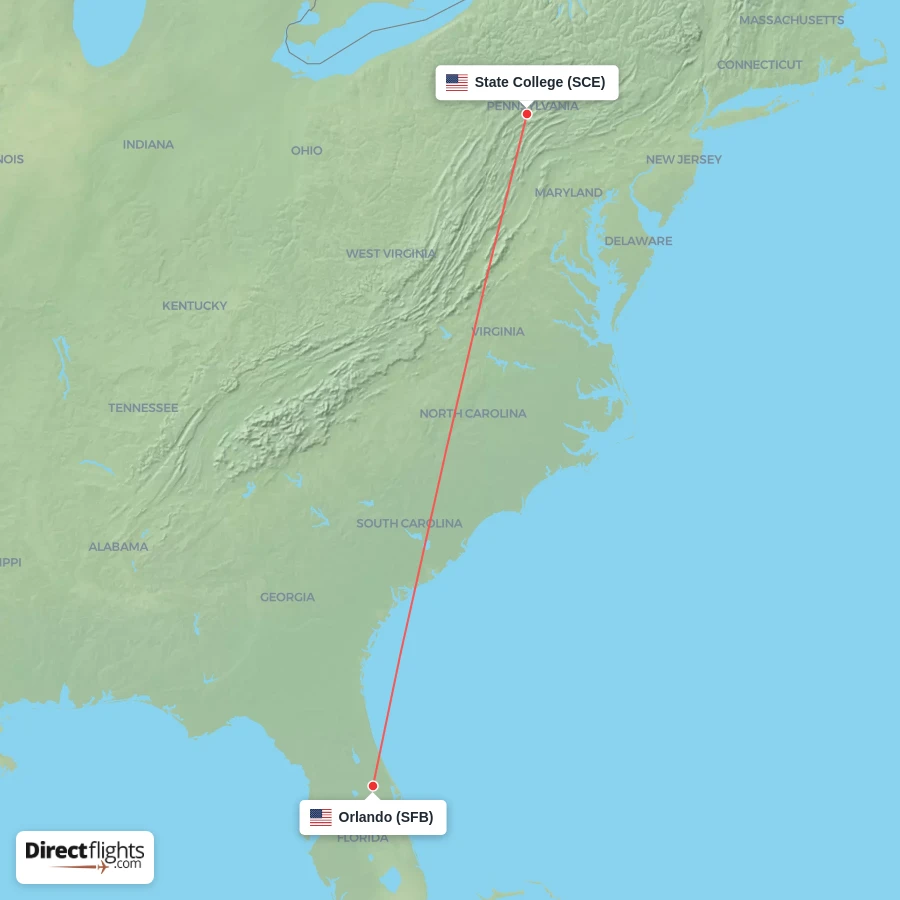 SCE - SFB route map