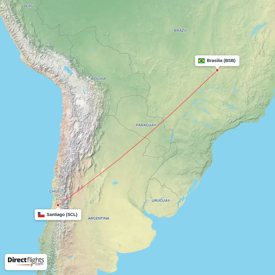 SCL - BSB route map