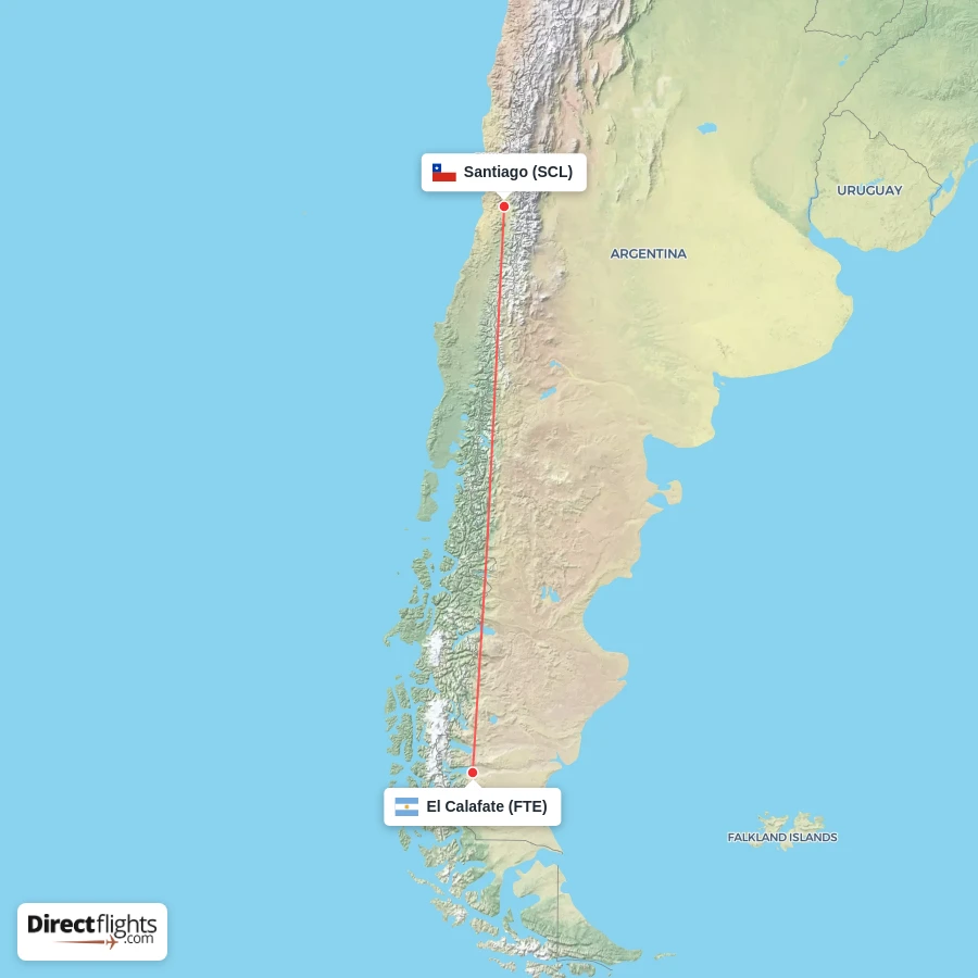 SCL - FTE route map