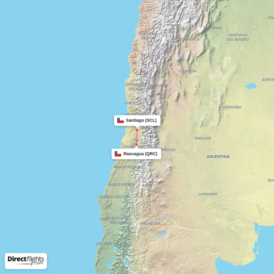 SCL - QRC route map