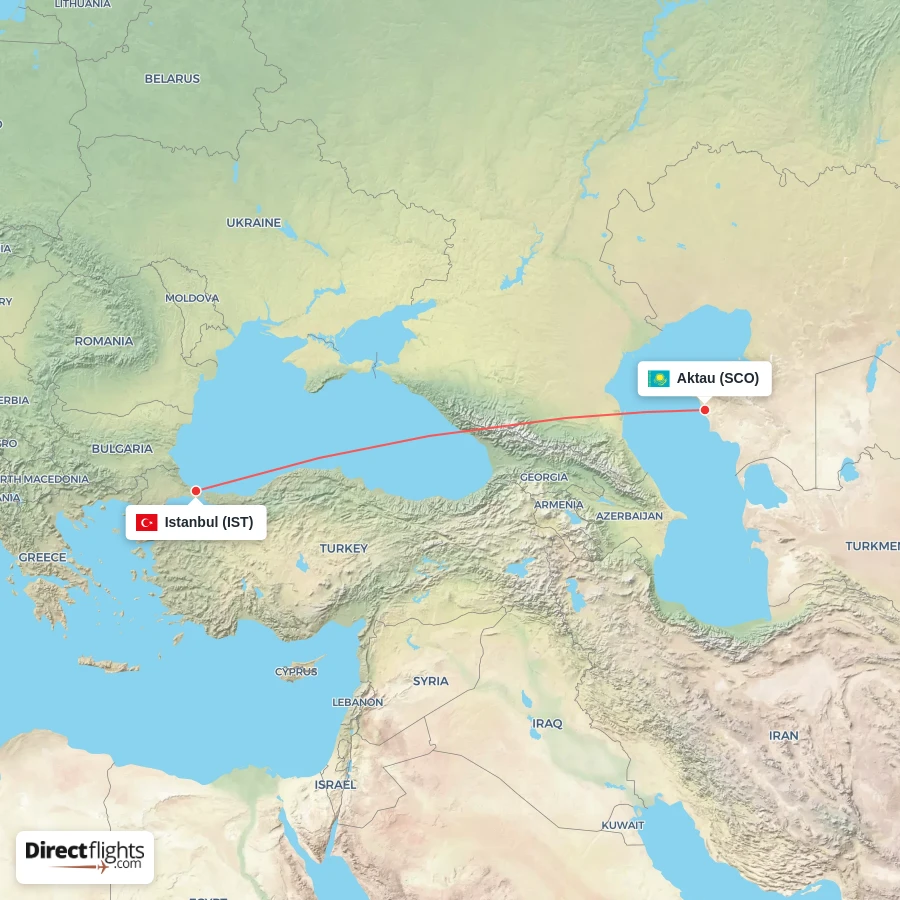 SCO - IST route map