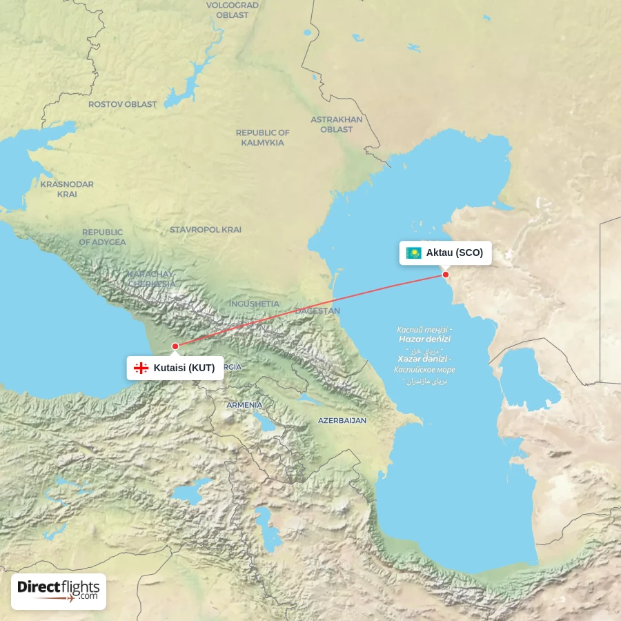 SCO - KUT route map