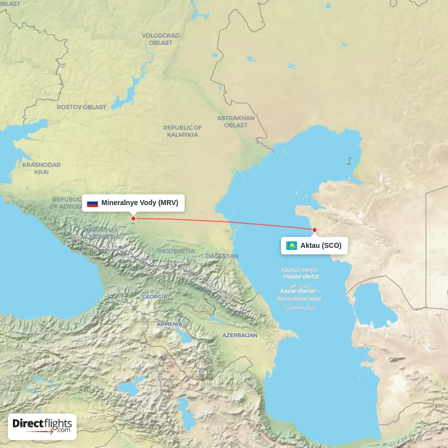SCO - MRV route map