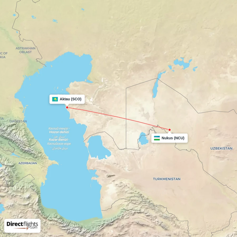 SCO - NCU route map