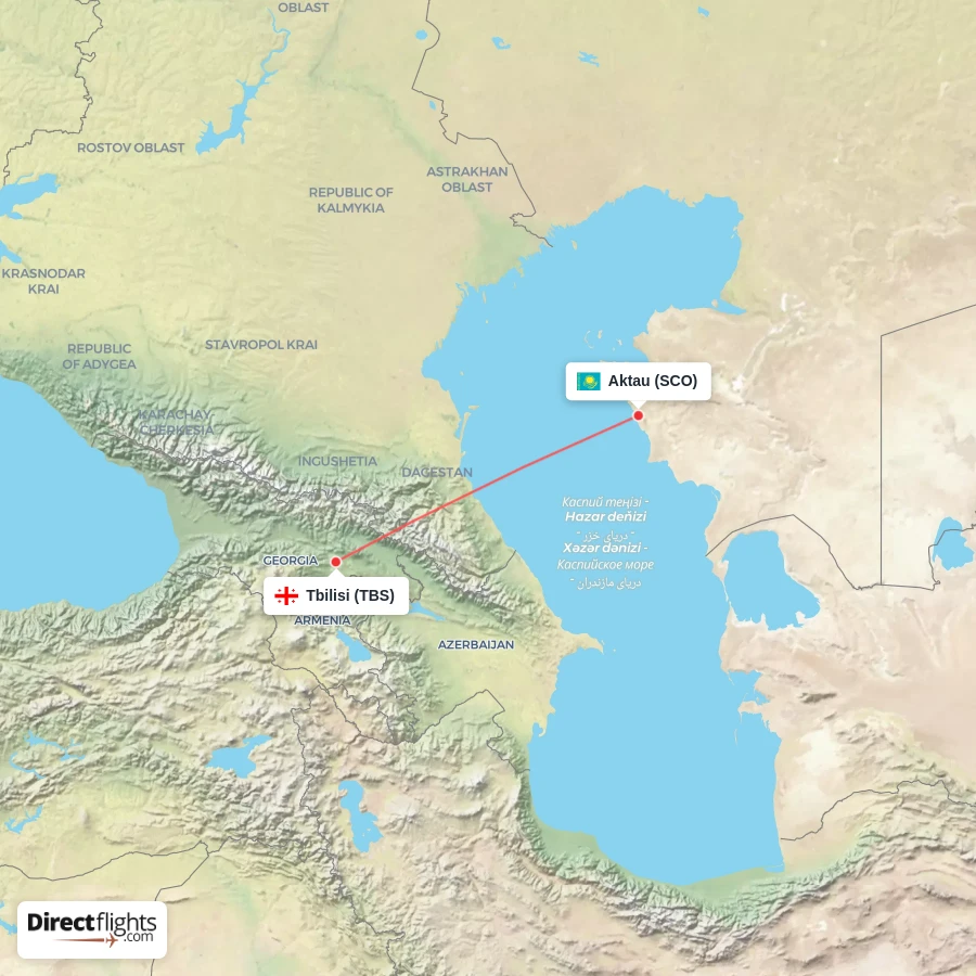SCO - TBS route map