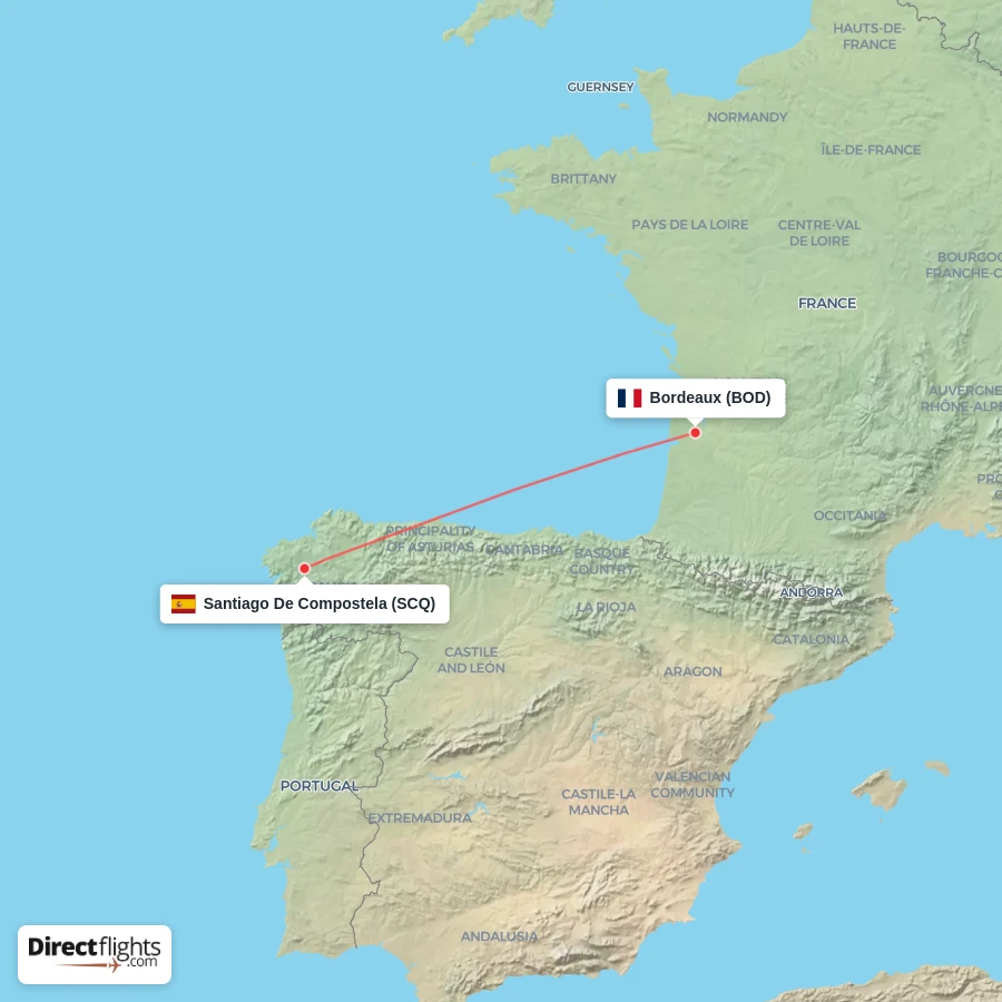 SCQ - BOD route map