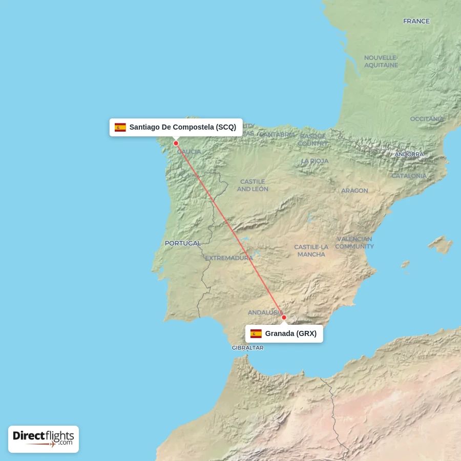 SCQ - GRX route map