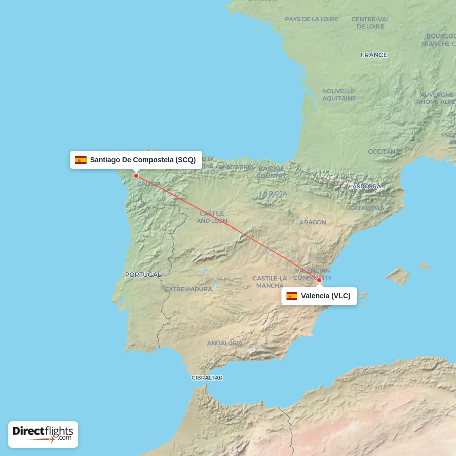 SCQ - VLC route map