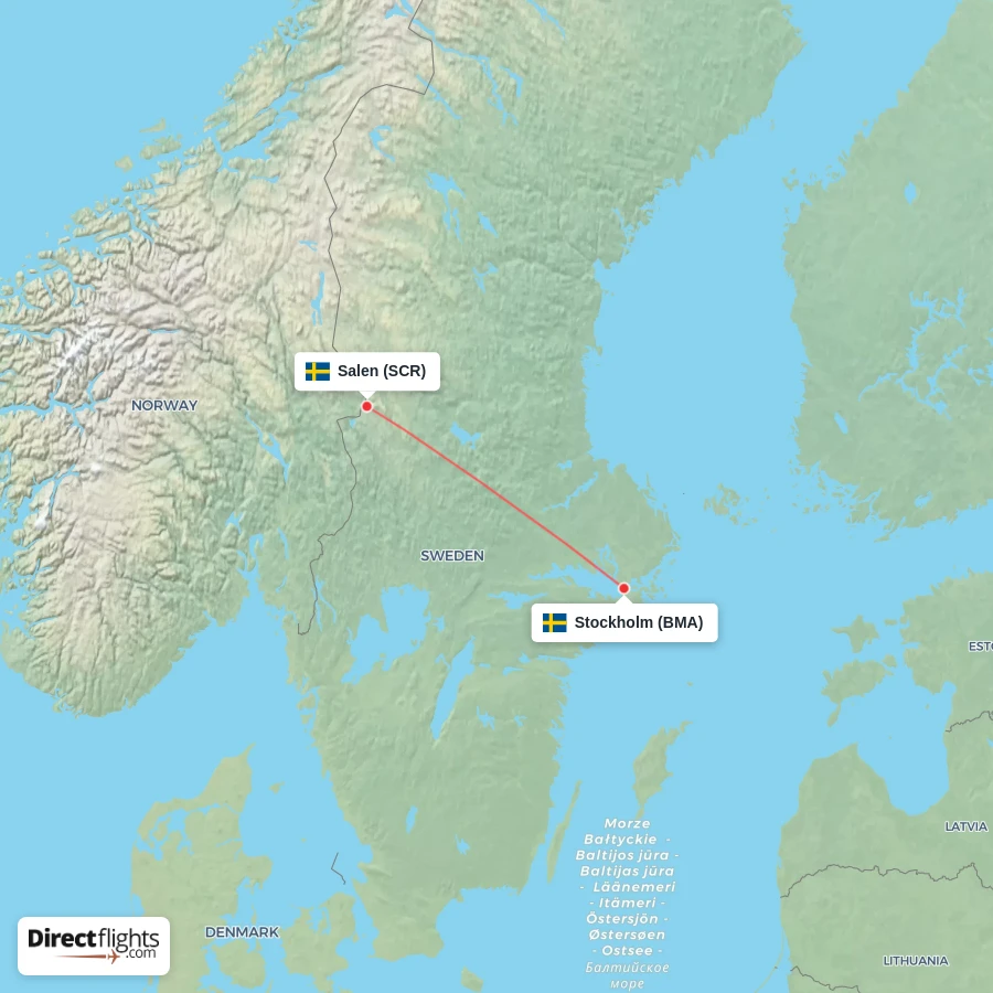 SCR - BMA route map