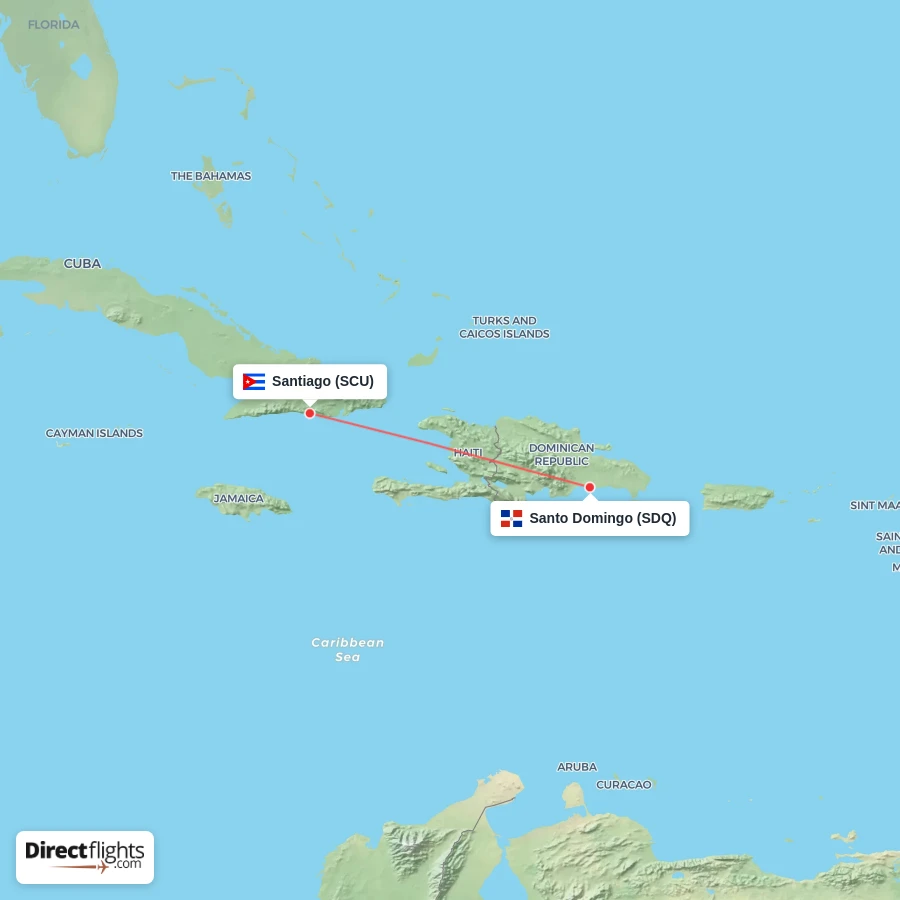 SCU - SDQ route map