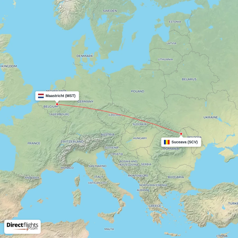 SCV - MST route map