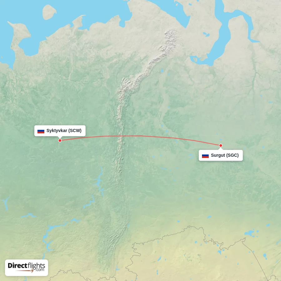 SCW - SGC route map
