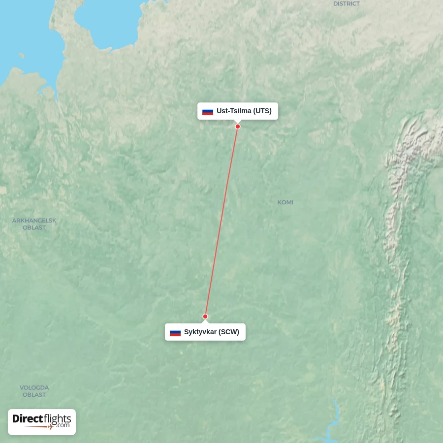SCW - UTS route map